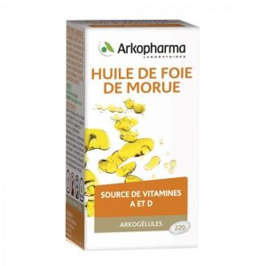 ARKOPHARMA HUILE DE FOIE DE MORUE 220 CAPSULES ARKOGELULES