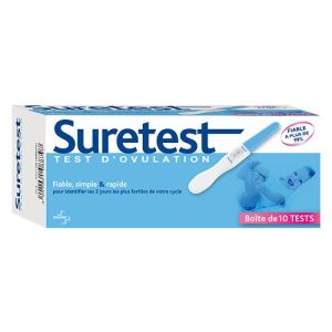 Cooper Suretest Test d'Ovulation 10 Tests