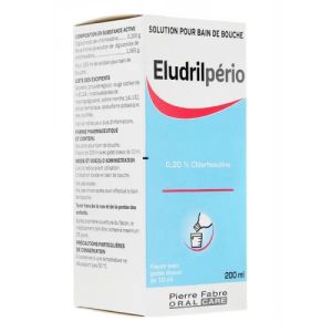 Eludrilperio 0,2% bain de bouche 200 ml