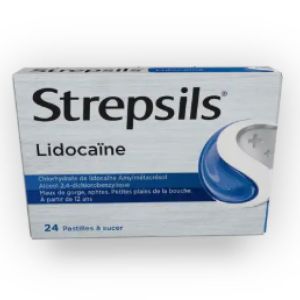 Strepsils Lidocaine pastilles boite de 24