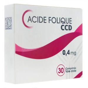 Acide folique CCD 0,4mg 30 comprimés