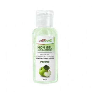 W&w Gel anti-bactérien pomme 30 ml