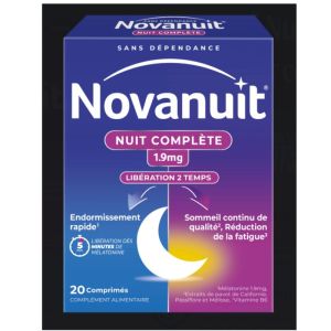 Novanuit Nuit complète 20 comprimés