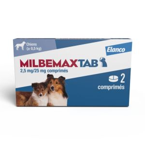 Milbemaxtab Comprimé Petit Chien/Chiot 0,5-10Kg Boite de 2