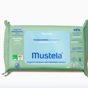 Mustela Lingettes Nettoyantes Compostables Parfumées 60