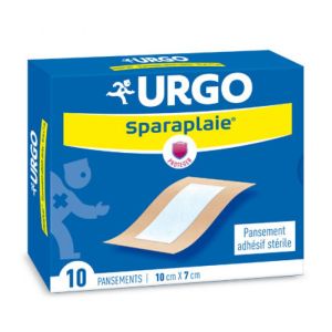 URGO SPARAPLAIE PANSEMENT ADHÉSIF STÉRILE 10 X 7 CM 10 PANSEMENTS