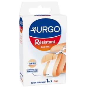 URGO RESISTANT Pansement bande à découper 1m x 8 cm