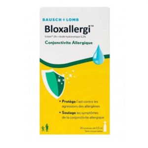 Bloxallergi conjonctivite allergique 20 unidoses