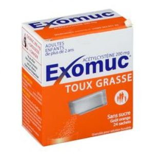 EXOMUC 200 mg, granulés pour solution buvable en sachet