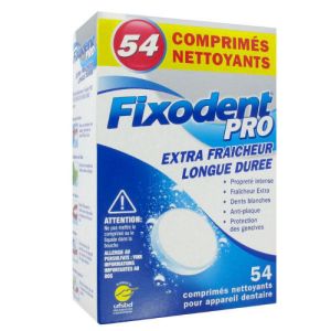 FIXODENT Pro Comprimés Nettoyants X54