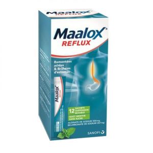 Maalox Reflux Ment S/s Sach 12