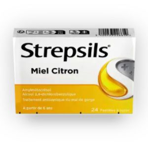 Strepsils Miel Citron 24 pastilles