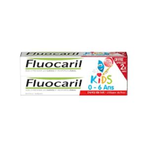 FLUOCARIL Dentifrice 0-6 ans Fraise 2x50ml