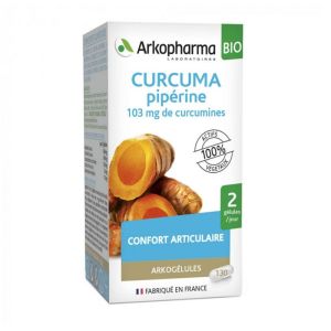 ARKOPHARMA CURCUMA PIPERINE 130 GELULES 103MG ARKOGELULES