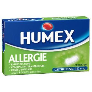 HUMEX ALLERGIE CETIRIZINE Comprimés Plaquette de 7