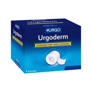 URGODERM Sparadrap non tissé, multiextensible, souple, aéré, hypoallergénique 10mx15cm, rouleau
