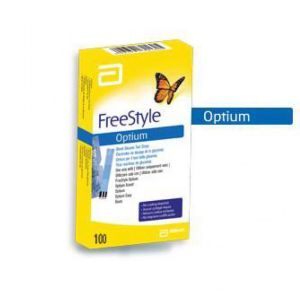 FREESTYLE OPTIUM Bandelette réactive, électrode, sans codage Boîte/100