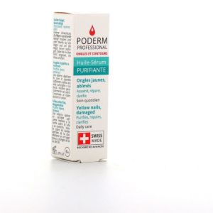 Poderm Huile Purifiante Ongles Jaunes et abimés Fl 8ml