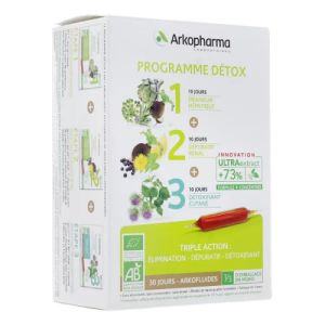 Arkofluides programme détox 30 ampoules