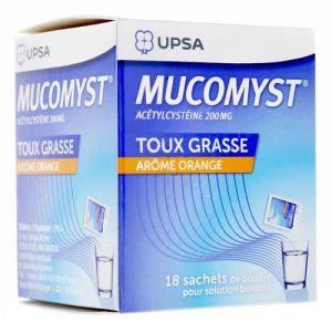 Mucomyst 200 mg poudre 18 sachets