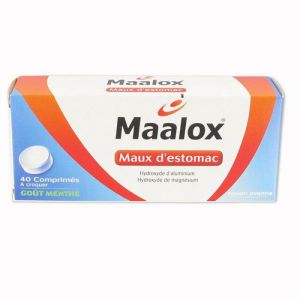 MAALOX MAUX D'ESTOMAC, 40 comprimés à croquer