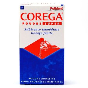 COREGA SUPER Poudre superadhésive pour appareils dentaires Fl/50g