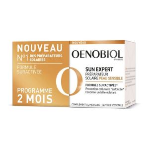 Oenobiol Sun Expert Préparateur Solaire Peau Sensible Lot de 2