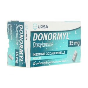 Donormyl 15 mg - 10 comprimés pelliculés sécables
