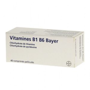 VITAMINE B1 B6 BAYER, 40 comprimés pelliculés