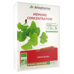 Arkofluides Ginkgo Biloba 20 Ampoules