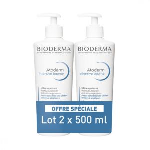 Bioderma Atoderm Intensive Baume Ultra-Apaisant Lot de 2 x 500 ml
