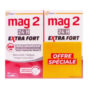 Mag2 24h Extra Fort 2x45 comprimés