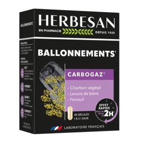 HERBESAN CARBOGAZ Gélule, complément alimentaire absorbant, assainissant
