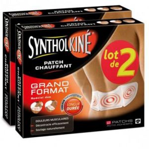 SYNTHOKINE patchs chauffants autoadhésifs zone étendue 2x2