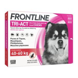 FRONTLINE TRI-ACT CHIENS 40-60 KG 6 PIPETTES