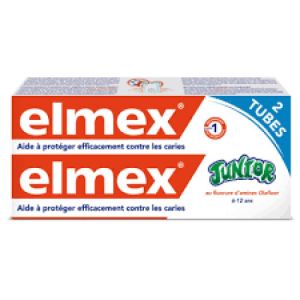 Elmex Dentifrice Junior 6-12 ans 2x75ml