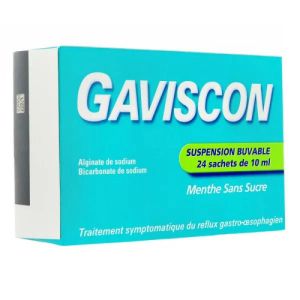 Gaviscon arôme menthe suspension buvable 24 sachets