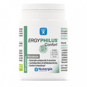 Nutergia Ergyphilus Confort Complément Alimentaire à base de Probiotiques 60 Gélules