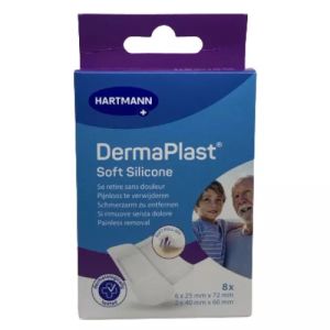 Dermaplast soft silicone pansements x8