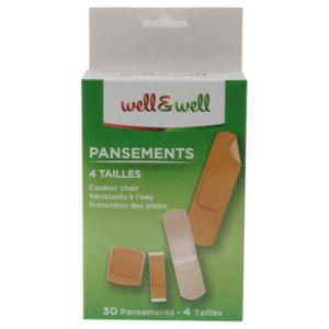 W&W pansements 4 tailles x30