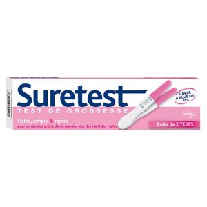 Cooper Suretest Test de Grossesse 2 Tests