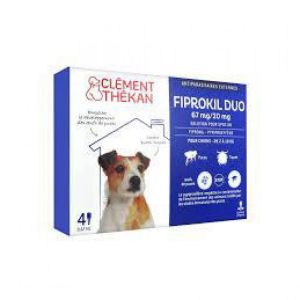 FIPROKIL DUO CHIENS 2 A 10 KG  4 PIPETTES