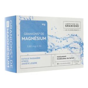 Granions de magnésium 3,82mg/2ml 30 ampoules