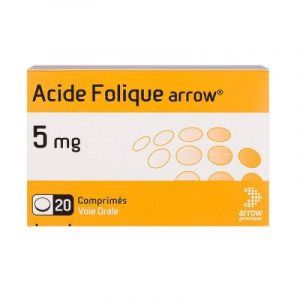 Acide Folique Arrow 5mg Cpr 20