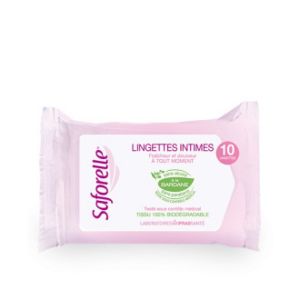 SAFORELLE Lingettes intimes Boîte/10