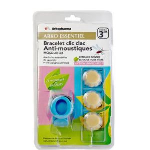 Arkopharma Bracelet Clic Clac anti-moustiques Mosquitox