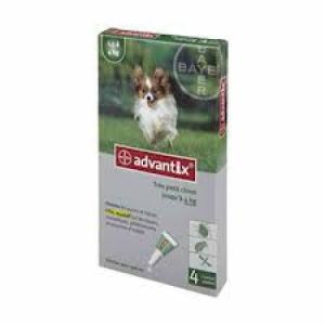 ADVANTIX TRES PETIT CHIEN &lt;4kg Spot on Boite de 4