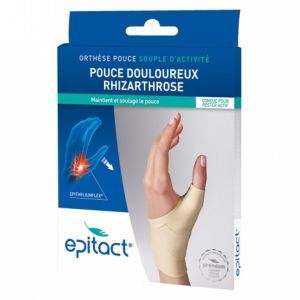 EPITACT Pouce douloureux , rhizarthrose ,orthèse pouce souple d'activité