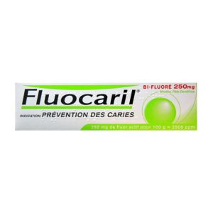 FLUOCARIL BIFLUORE 250 mg MENTHE, pâte dentifrice 156,25ml