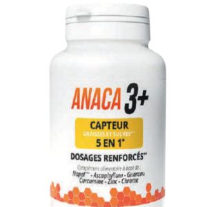 Anaca3+ Capteur Graisses et Sucres 5en1 120 Gélules